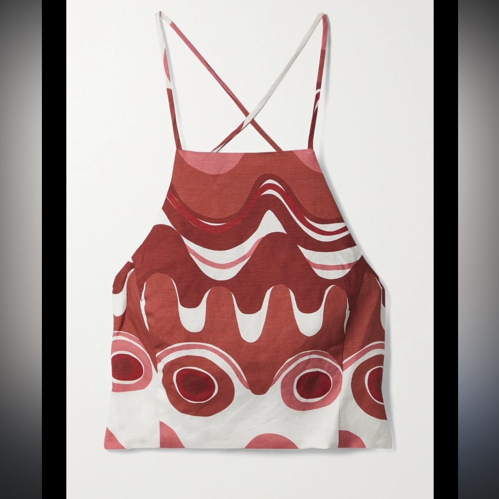 Cult Gaia Joey wave cropped top